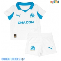 Camisa de time de futebol Olympique de Marseille Replicas 1º Equipamento Infantil 2025-26 Manga Curta (+ Calças curtas)